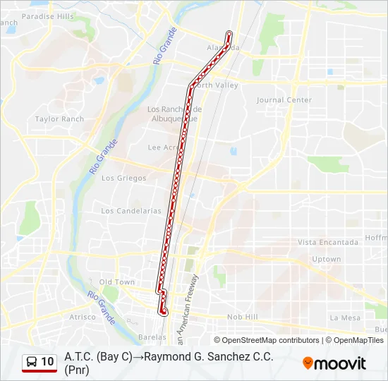 10 Bus Line Map