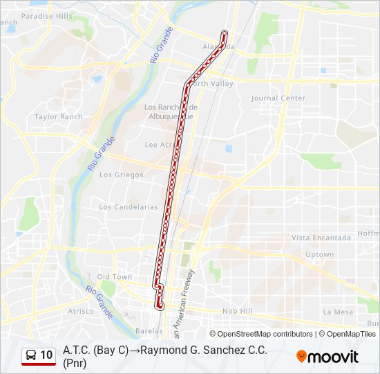 10 bus Line Map