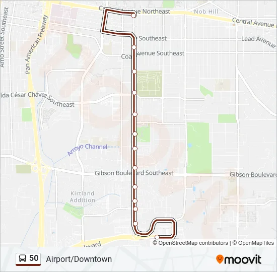 50 Bus Line Map