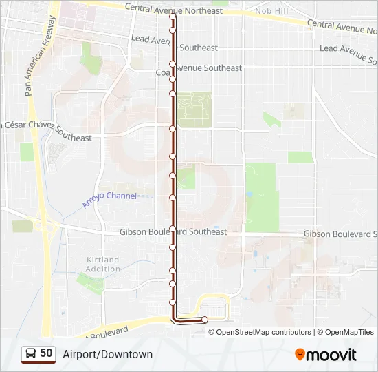 50 Bus Line Map