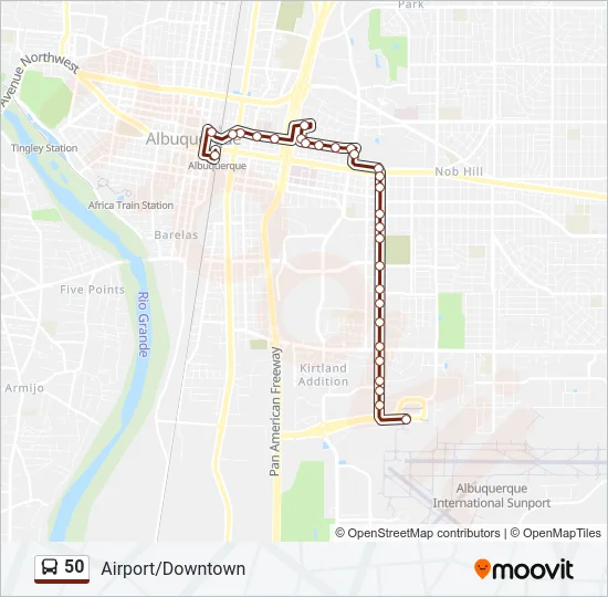 50 Bus Line Map