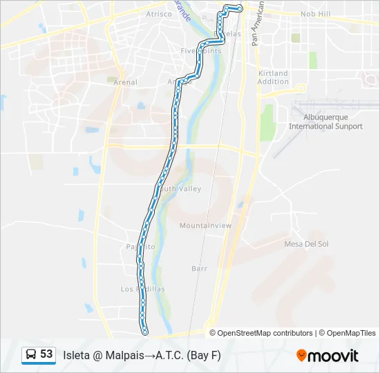 53 Bus Line Map