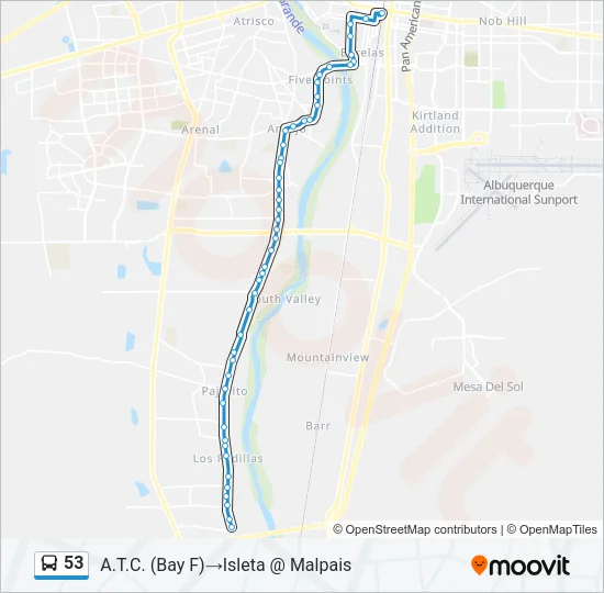 53 Bus Line Map