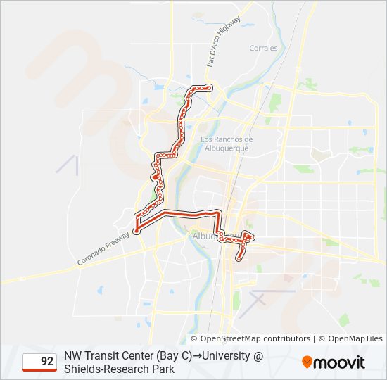 92 Route Schedules Stops Maps NW Transit Center Bay C 