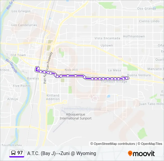 97 Bus Line Map