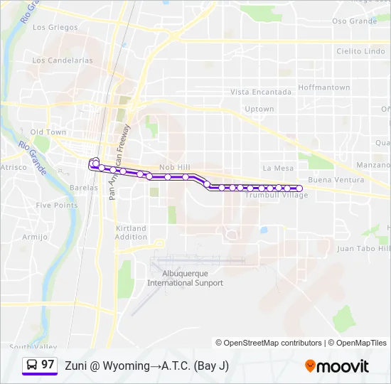 97 Bus Line Map