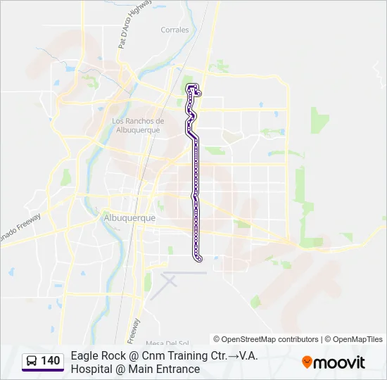 140 Bus Line Map