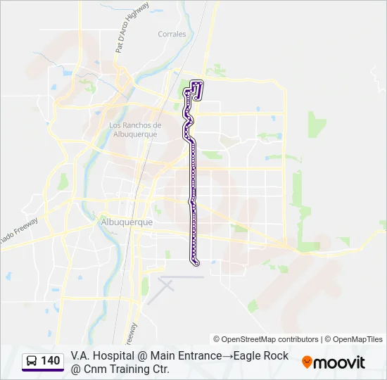 140 Bus Line Map
