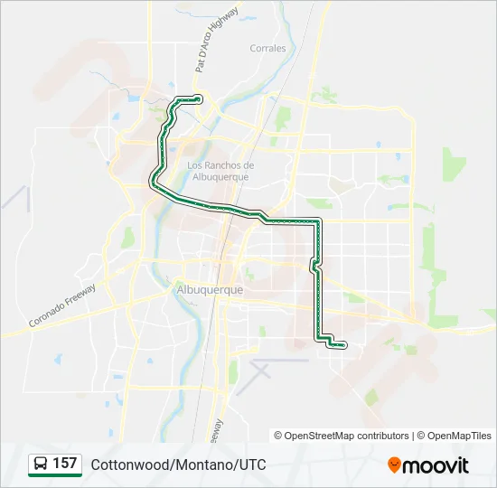 157 Bus Line Map