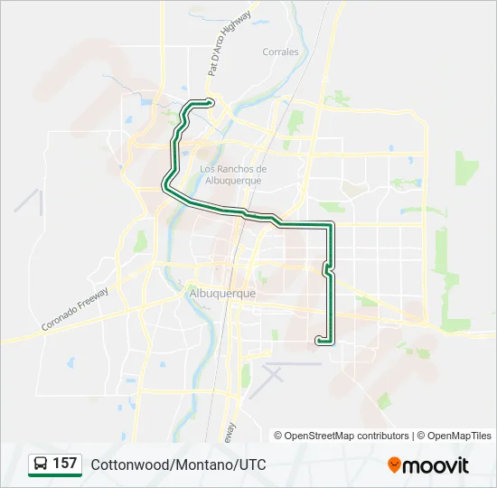 157 Bus Line Map