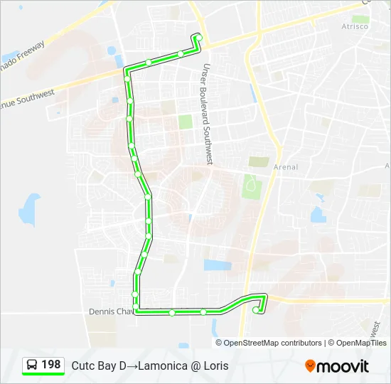 198 Bus Line Map
