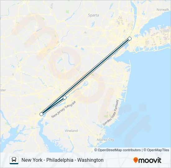 GREYHOUND US0305 Bus Line Map