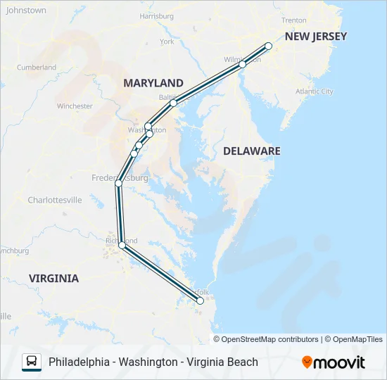 GREYHOUND US0350 Bus Line Map