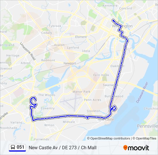 051 Bus Line Map