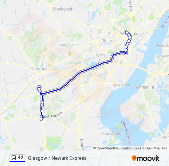 42 Bus Line Map