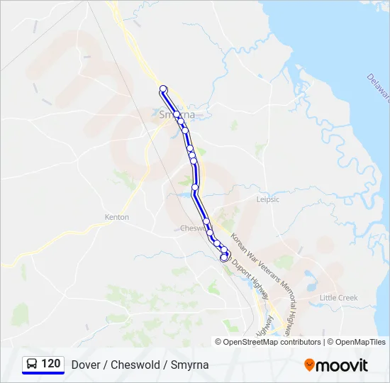 120 Bus Line Map