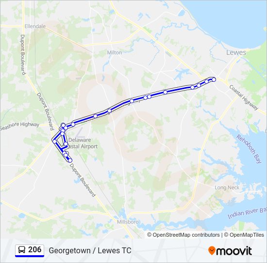 206 Bus Line Map