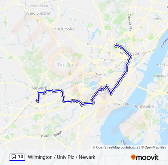 10 Bus Line Map