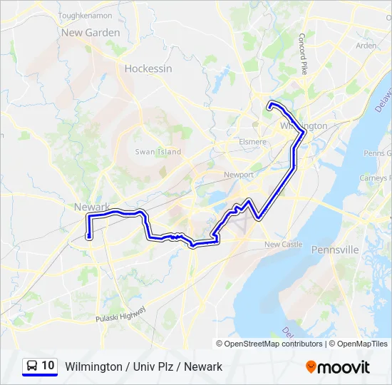 10 Bus Line Map