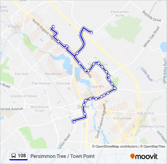 108 bus Line Map