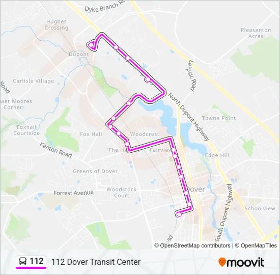 112 Bus Line Map