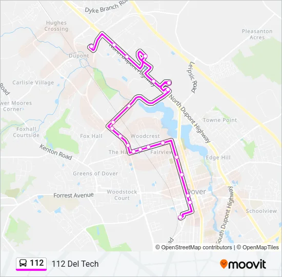 112 Bus Line Map