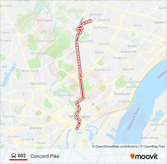 002 Bus Line Map