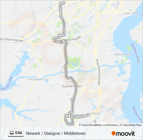 046 Bus Line Map