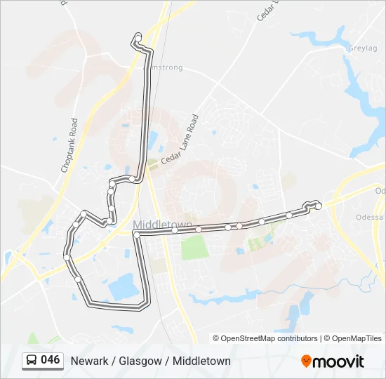 046 Bus Line Map