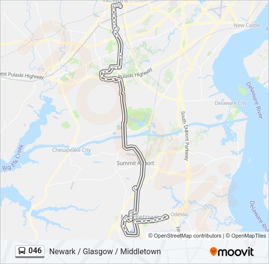 046 Bus Line Map