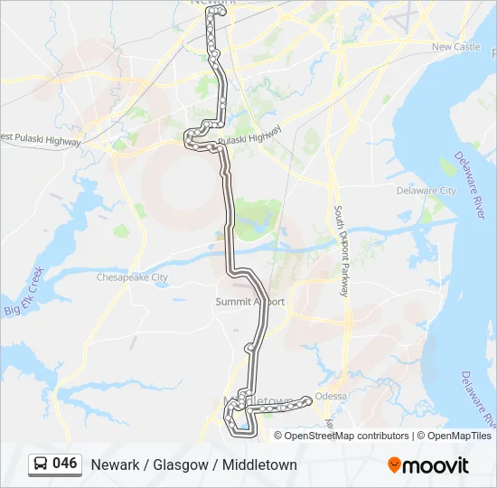 046 Bus Line Map