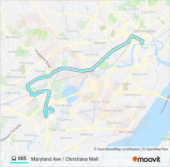 005 Bus Line Map