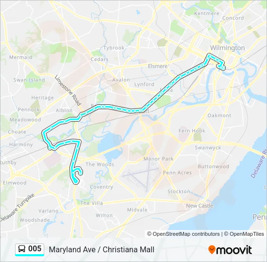 005 Bus Line Map