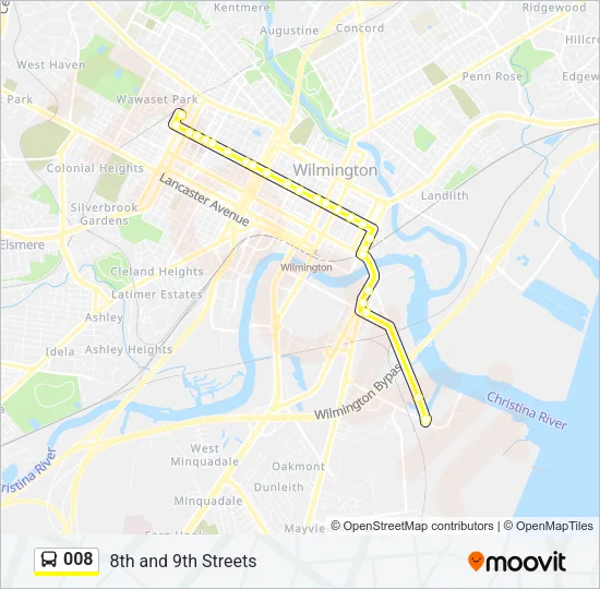 008 Bus Line Map
