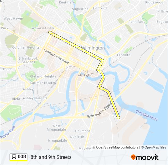 008 bus Line Map