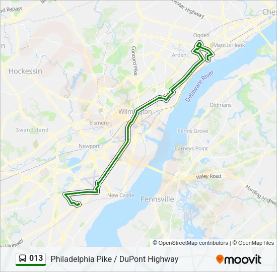 013 Bus Line Map