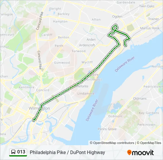 013 Bus Line Map