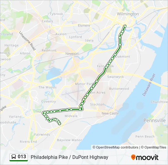 013 Bus Line Map