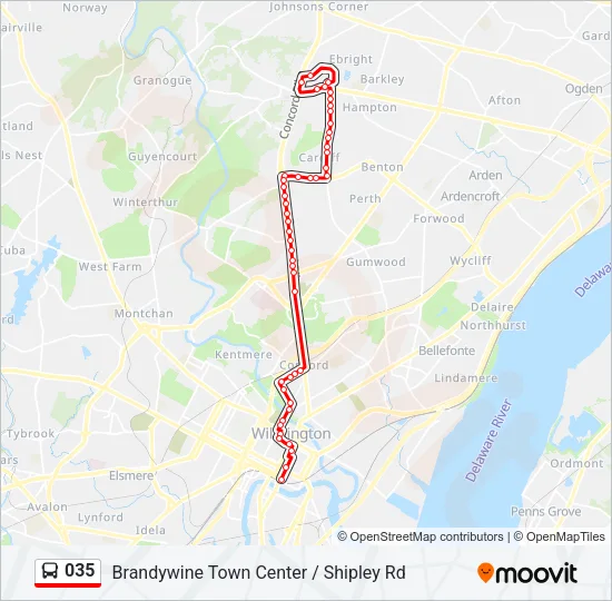 035 Bus Line Map
