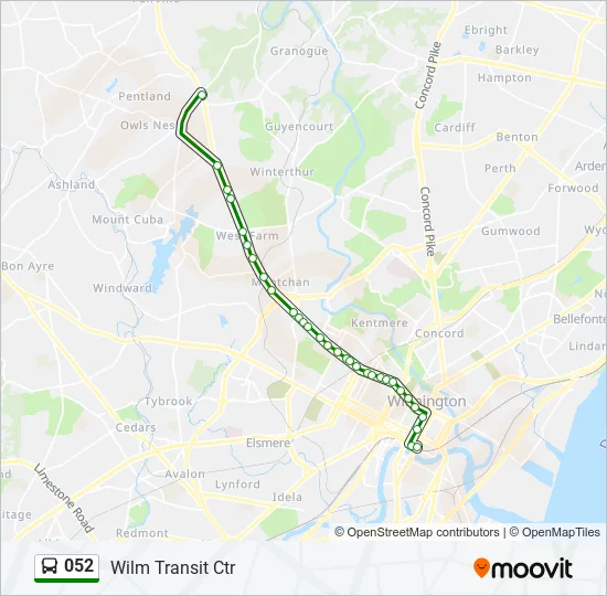 052 Bus Line Map