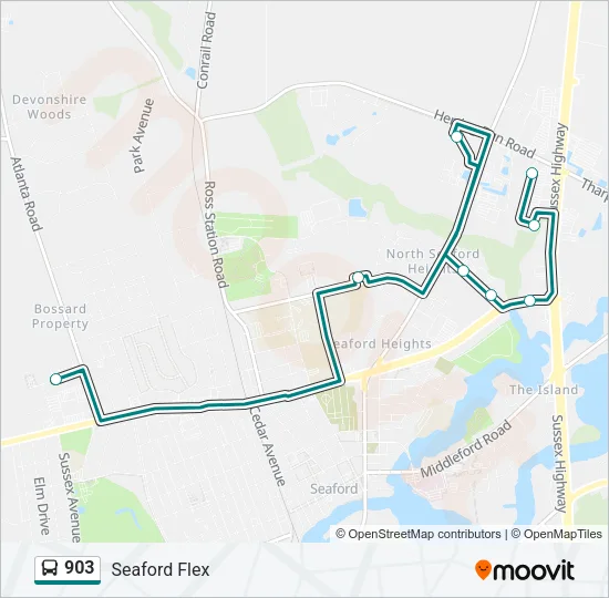 903 Bus Line Map