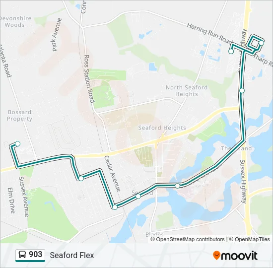 903 Bus Line Map