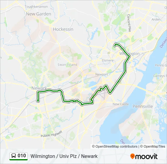 010 Bus Line Map