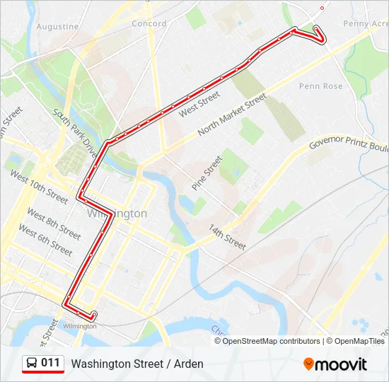 011 Bus Line Map
