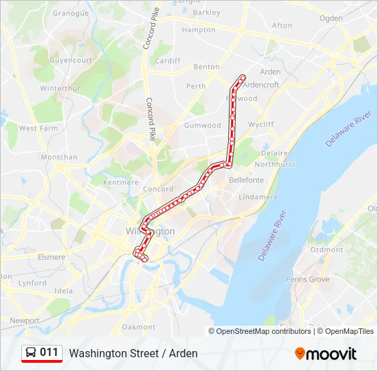 011 Bus Line Map