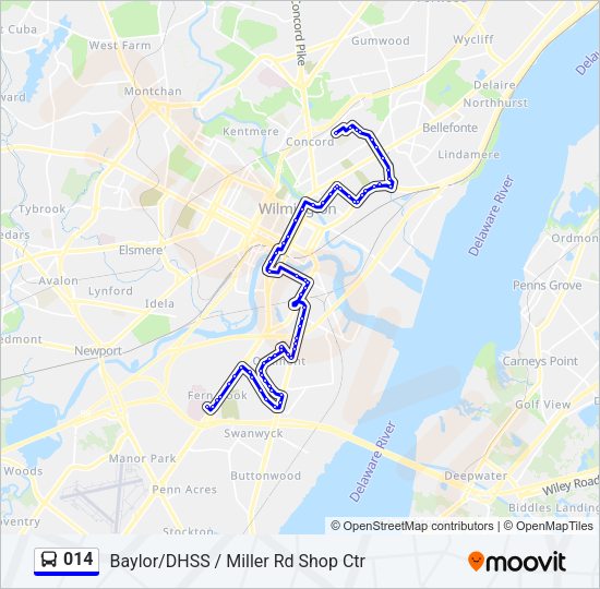 014 Bus Line Map