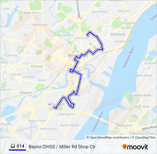 014 Bus Line Map