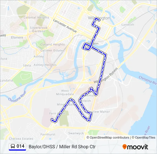 014 Bus Line Map