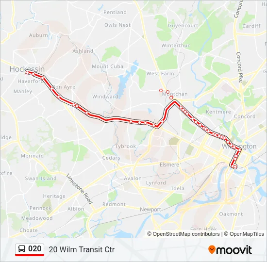 020 Bus Line Map
