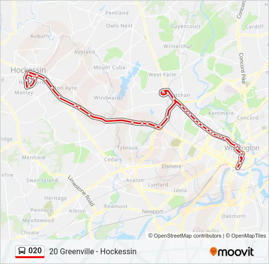 020 Bus Line Map